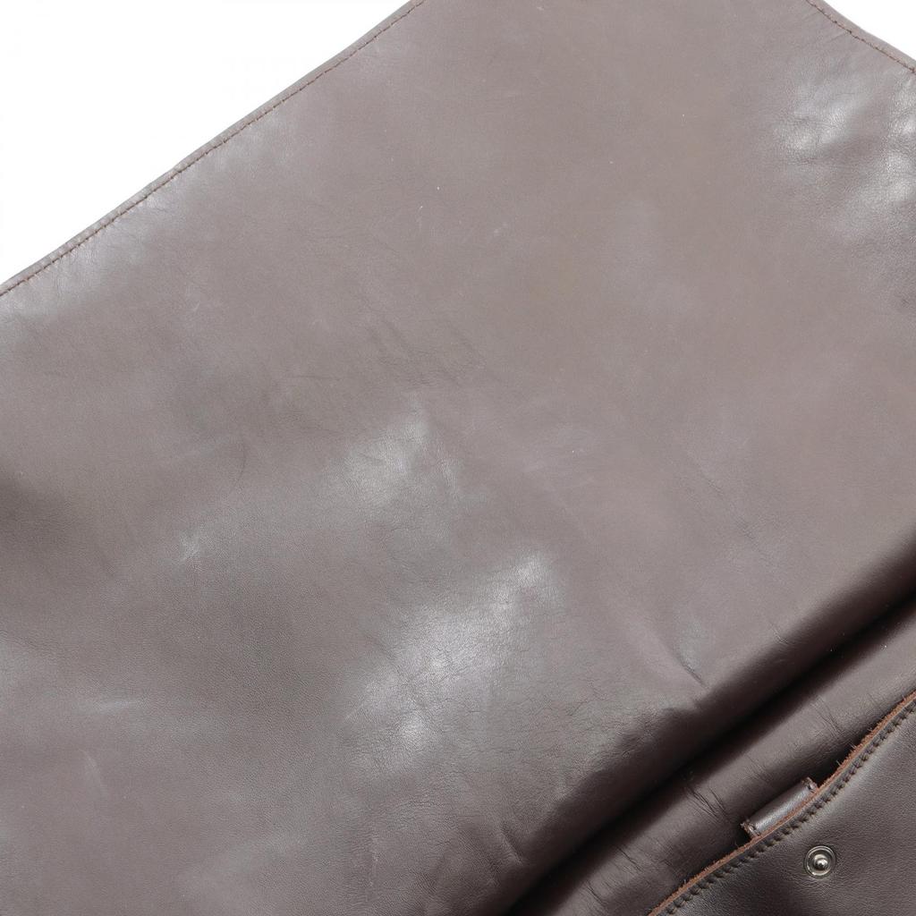 Used BOTTEGA VENETA Intrecciato Shoulder Bag leather Brown Used mens