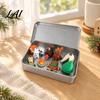 Meaningful Gifts for Family 3D Printed Miniature Christmas Nativity Scene Set in Tin Box Holy Religious Ornaments Figurines Holiday Tabletop