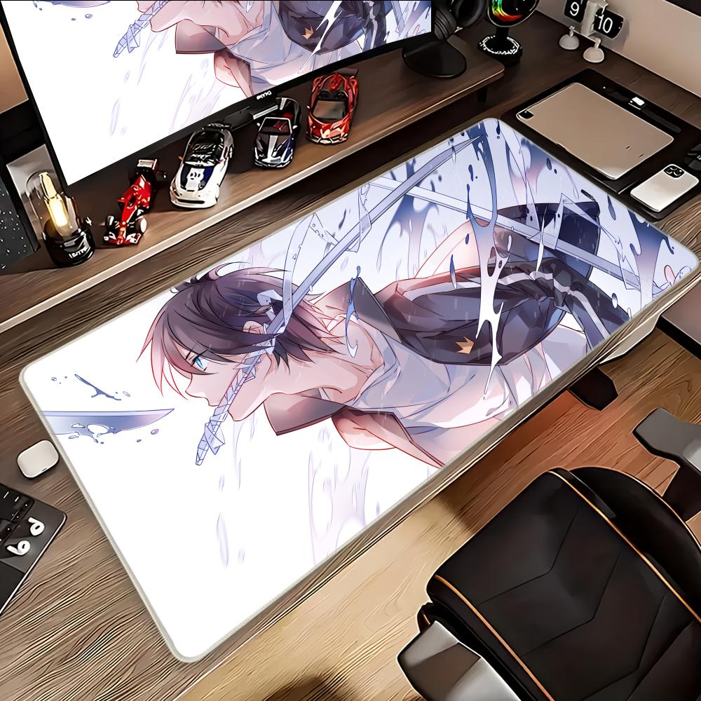Noragami Night Fight Animation Beautiful patternsOffice Computer Desk Mat Table Big Mouse Pad Laptop Cushion Nonslip Decor