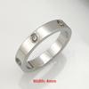 Классическое кольцо Любовь для женщин Мужчин Пары Позолоченное 18K Нержавеющая сталь Хрустальные кольца Фианит Свадебное кольцо Роскошные украшения