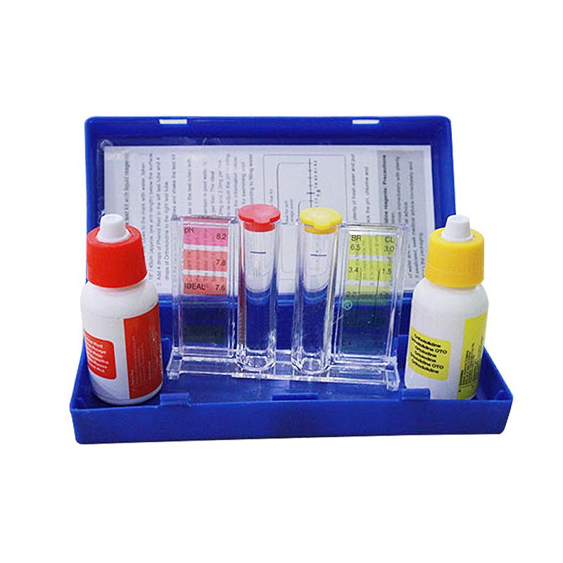 Набор для тестирования качества воды в бассейне: ОТО для тестирования остаточного хлора, кислотности и значения pH.