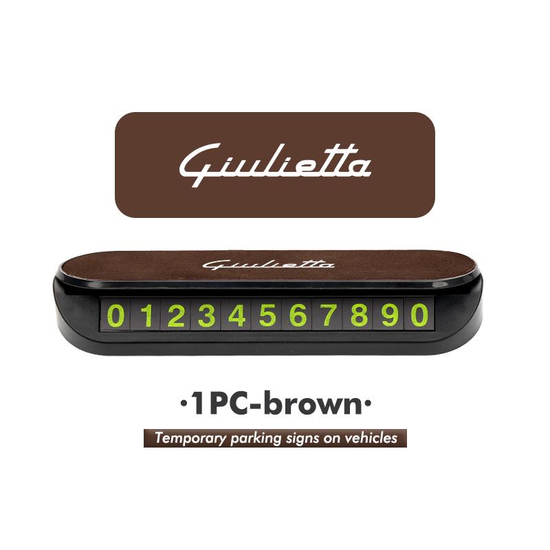 Car Stickers For Alfa Romeo Car Temporary Parking Telephone Sign Number Card Plate Decoration Accessories For Alfa Romeo Giuliet