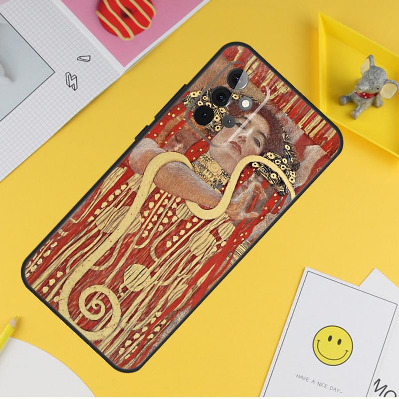Чехол для телефона с картиной Густава Климта «Поцелуй» для Samsung Galaxy A53 A33 A13 A12 A32 A52 A14 A34 A54 A15 A25 A35 A55 A71 A51