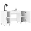 VidaXL White Desk 140x50x75 Cm Engineered Wood 829540