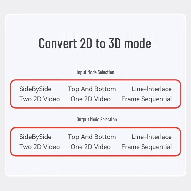 TCHD 1080P 60Hz Конвертер 2D в 3D видео