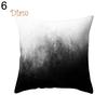 FS Black and White Geometric Throw Pillow Case Square Cushion Cover Soft Waist Rest Accessories