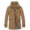 New Trench Coat Men's Business Medium and Long Jacket Men's Large Size Men's Trench Coat