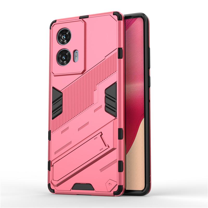 Чехол для Motorola Edge 50 Fusion Чехол для Motorola Edge 50 Fusion Чехол 6,7 дюйма в стиле панк, противоударный, жесткий резиновый кронштейн, бампер
