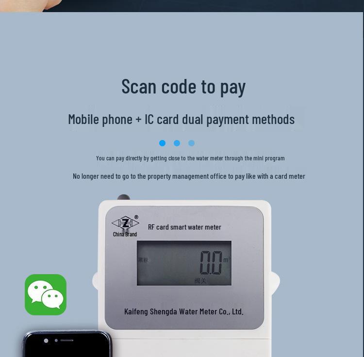 Smart Bluetooth Water Meter with IC Card & IP68 Protection