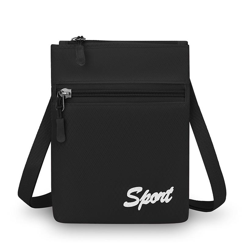 Fashion Multifuctional Square Shoulder Bag Zipper Sports Mobile Phone Pouch Casual Candy Color Coin Pouch Traveling