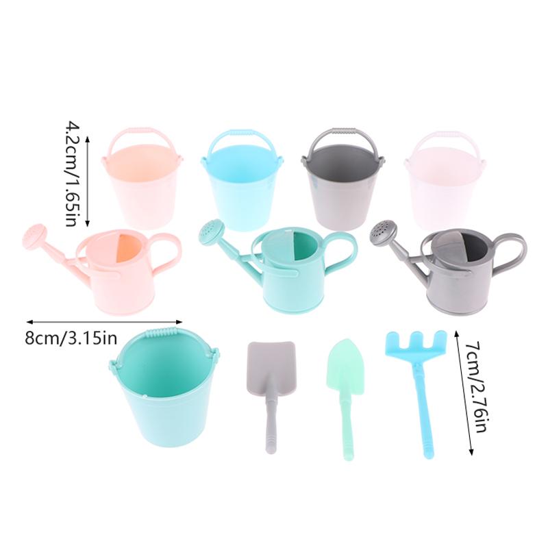 1:12 кукольных миниатюрных лейка ведро разбрызгиватель лопата модель садовые инструменты декор игрушка кукольный дом аксессуары