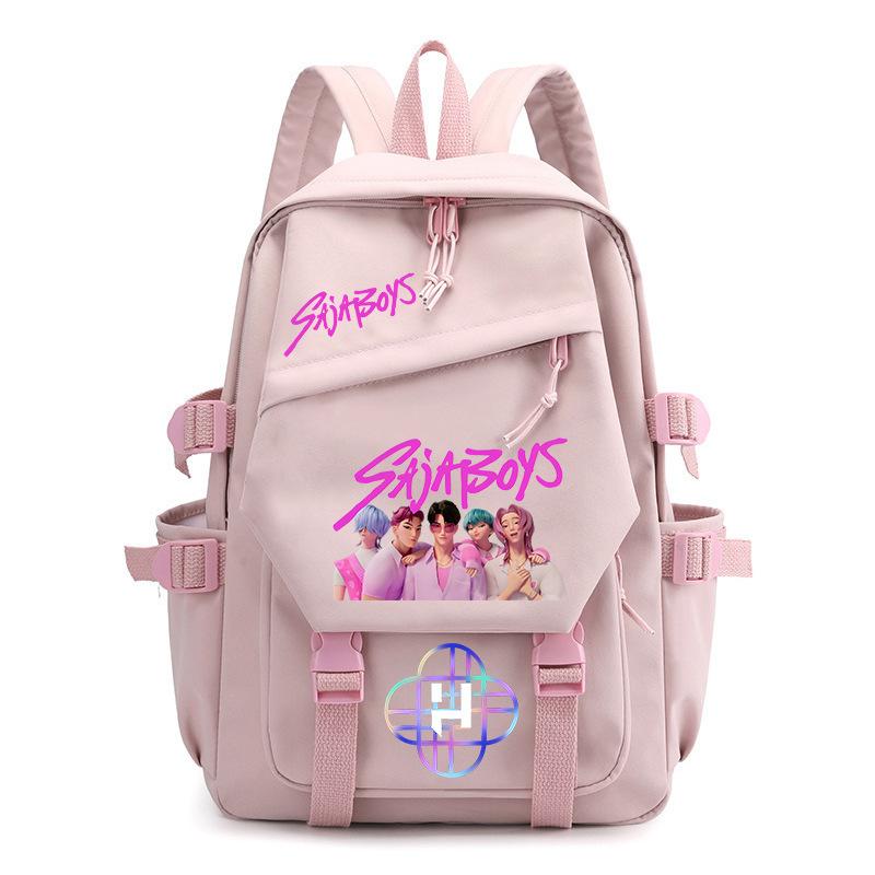 Saja Boys Peripheral Korean Version Backpack College Wind Large Capacity Student Bag