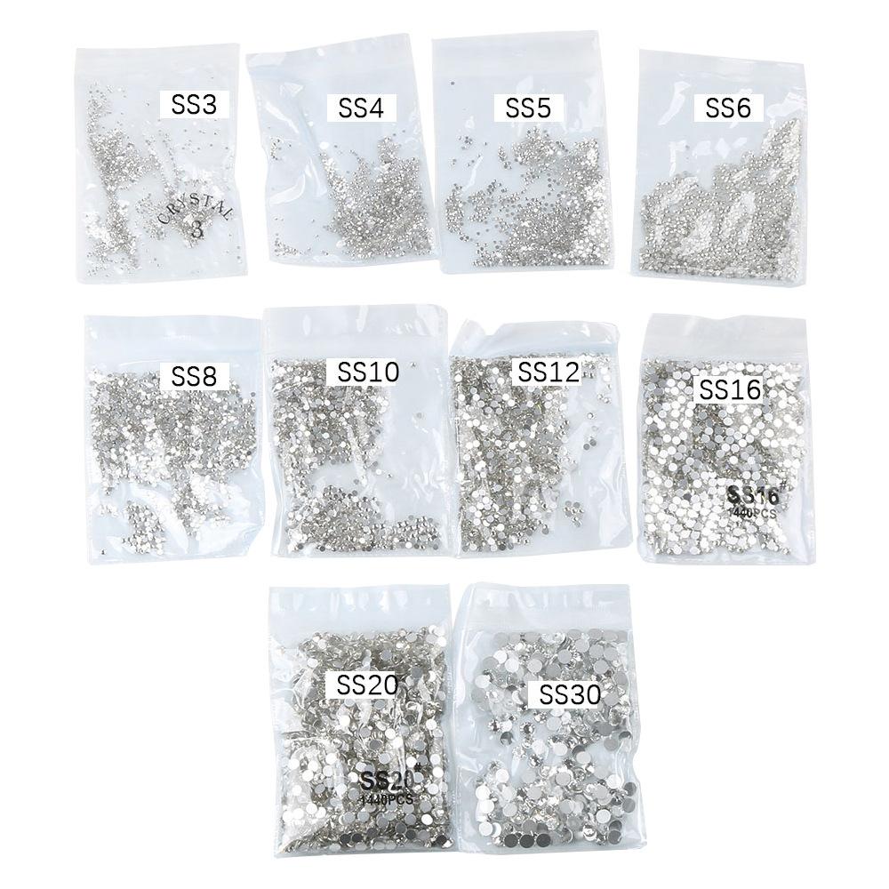 Белое АБ-кристаллическое стеклянное алмазное сверло с плоским дном, цветные круглые аксессуары для самодельных украшений, сверло для ногтей в чехлах для мобильных телефонов.