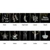 Transparent Christmas Hanging Decoration Snowflake Candy Star Crown Christmas Tree Ornament Shopwindow Party Supplies