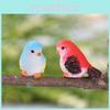 Charming Resin Bird Figurine For Moss Micro Landscape And Succulent Plant Display