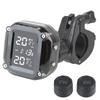 Wireless With 2 External Sensors Motor Tire Pressure Monitoring Alarm System Motorcycle TPMS LCD Display