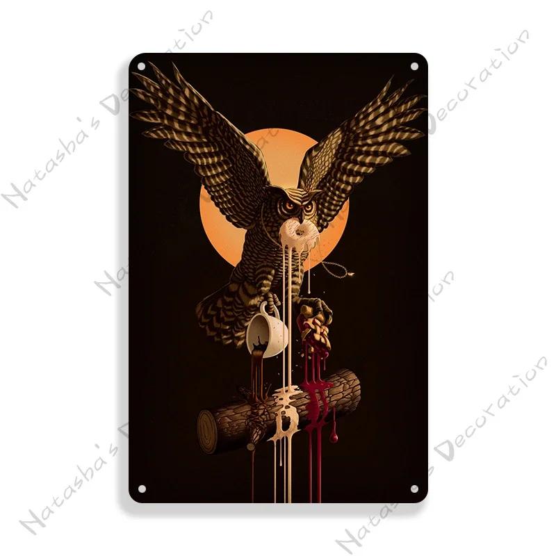 Twin Peaks Classic TV Metal Tin Sign Rusty Metal Signs Poster Home Bar Vintage Metal Poster Industrial Decor Decorative Plate