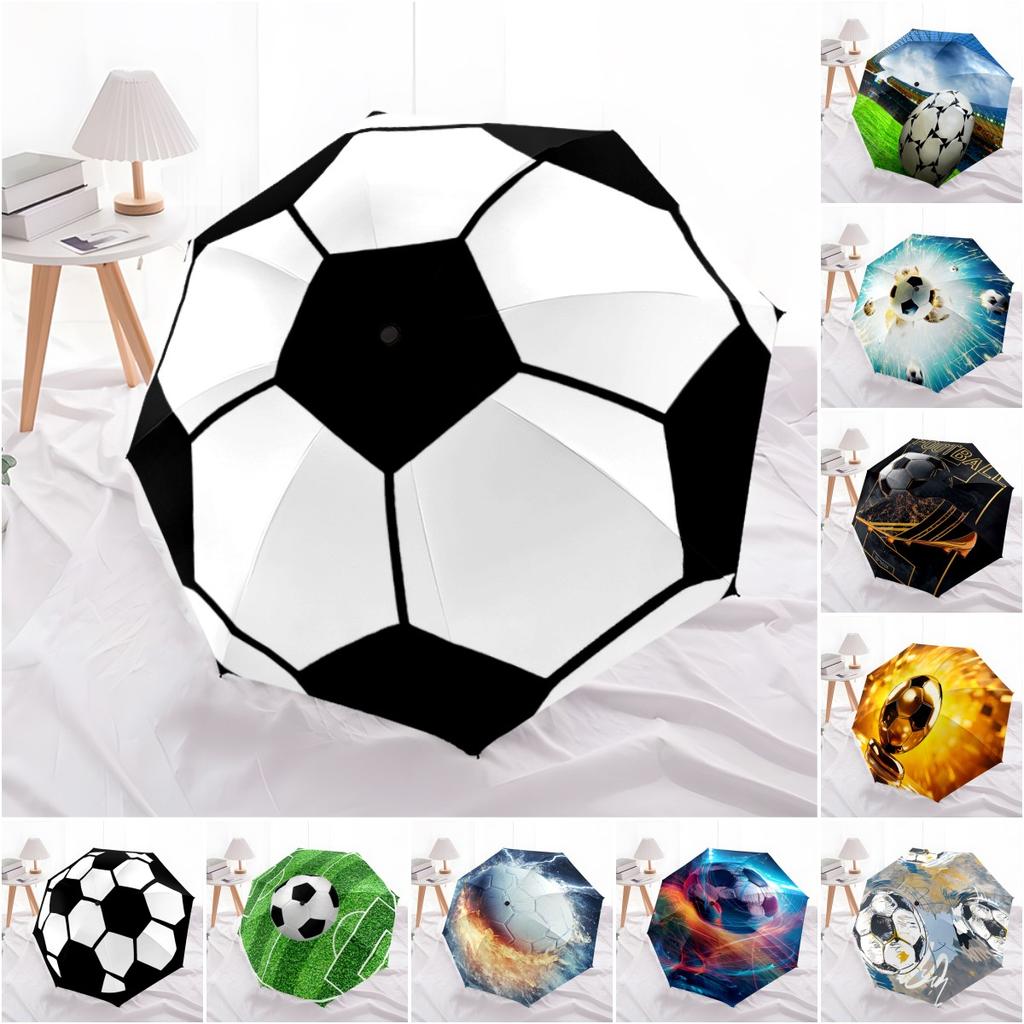 1PC football sport Umbrella Portable Folding Umbrella Iron Frame Hole Bone Structure Outdoor Home Umbrella A10