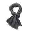 Fashion Crinkle Cotton Linen Scarf for Men Women Soft Warm Pashmina Short Tassel Scarves Male Accessories Bufandas Shawls