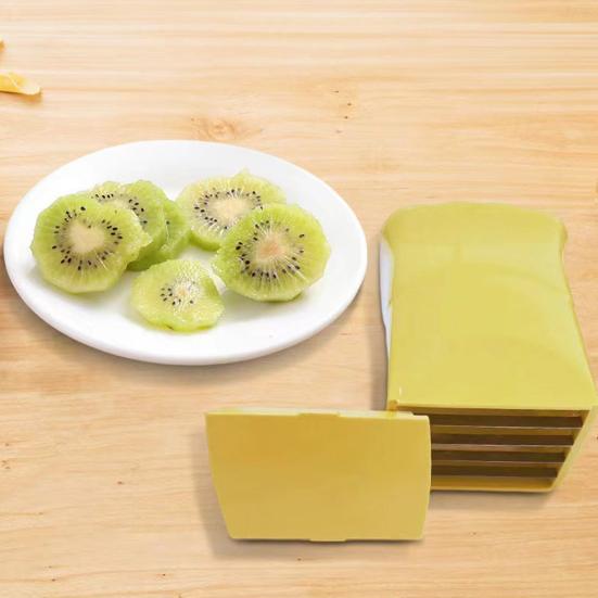 Фруктовый слайсер, резак для чашек, кухонный инструмент из нержавеющей стали для бананов, клубники, яиц, грибов, безопасный, легко чистящийся мини-слайсер, гаджет