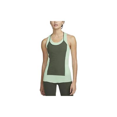 Dri-Fit Luxe Ribbed Breathable Tank Top Women Tops Green DM7005-379