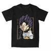 Dragon Ball Z Веджета Ультра Эго Аниме Футболка для Мужчин Женщин Чистый Хлопок Футболки Круглый Вырез Футболки С Коротким Рукавом Одежда