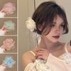 Заколка для волос Дышащая сетка Органза Фея 3D Цветок Зажим для волос Макаронный цвет Легкий дышащий аксессуар для волос