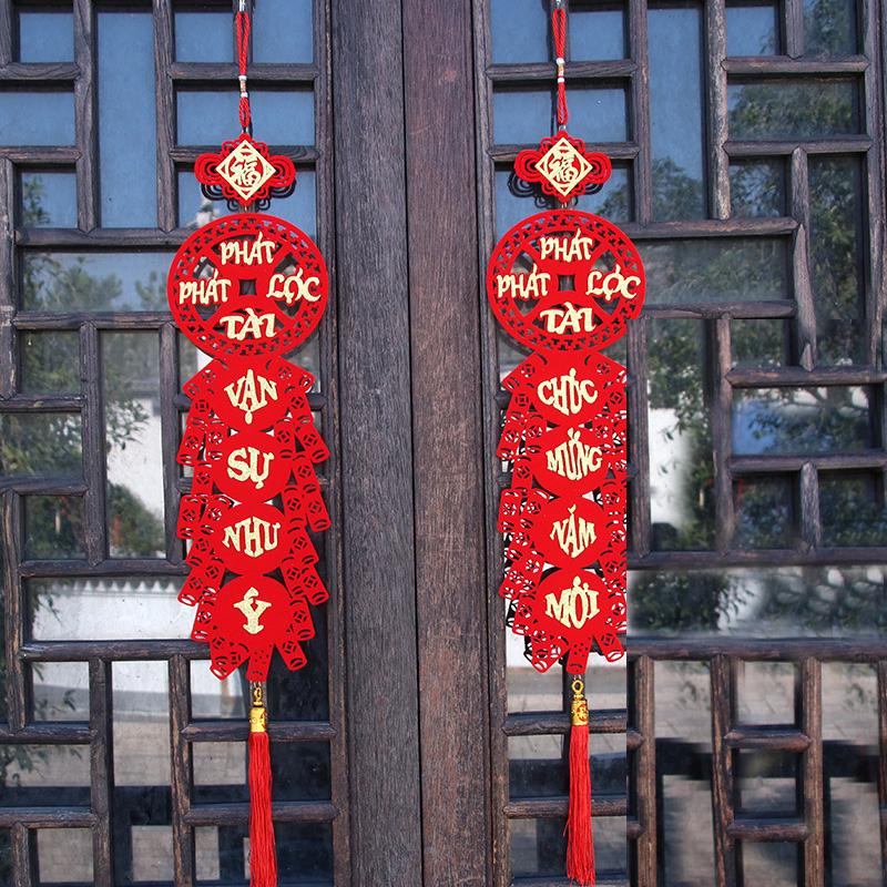 1Pc Spring Festival Tassel 2025 New Year Knot Hanging Ornament Home Decor Vietnamese Pendant Chinese Decoration Year of Snake