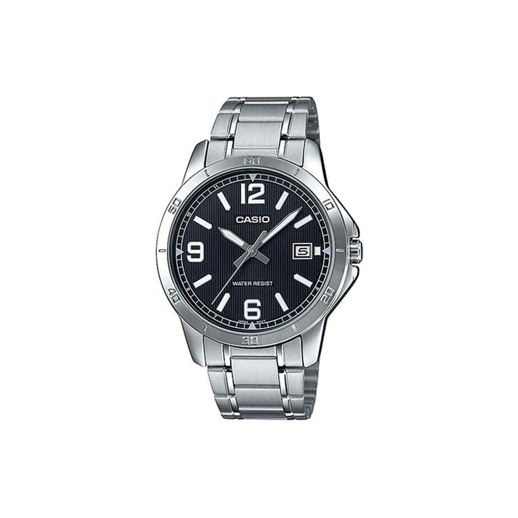 Casio Мужские часы Стандартной серии Черные MTP-V004D-1B2 MTP-V004D-1B2
