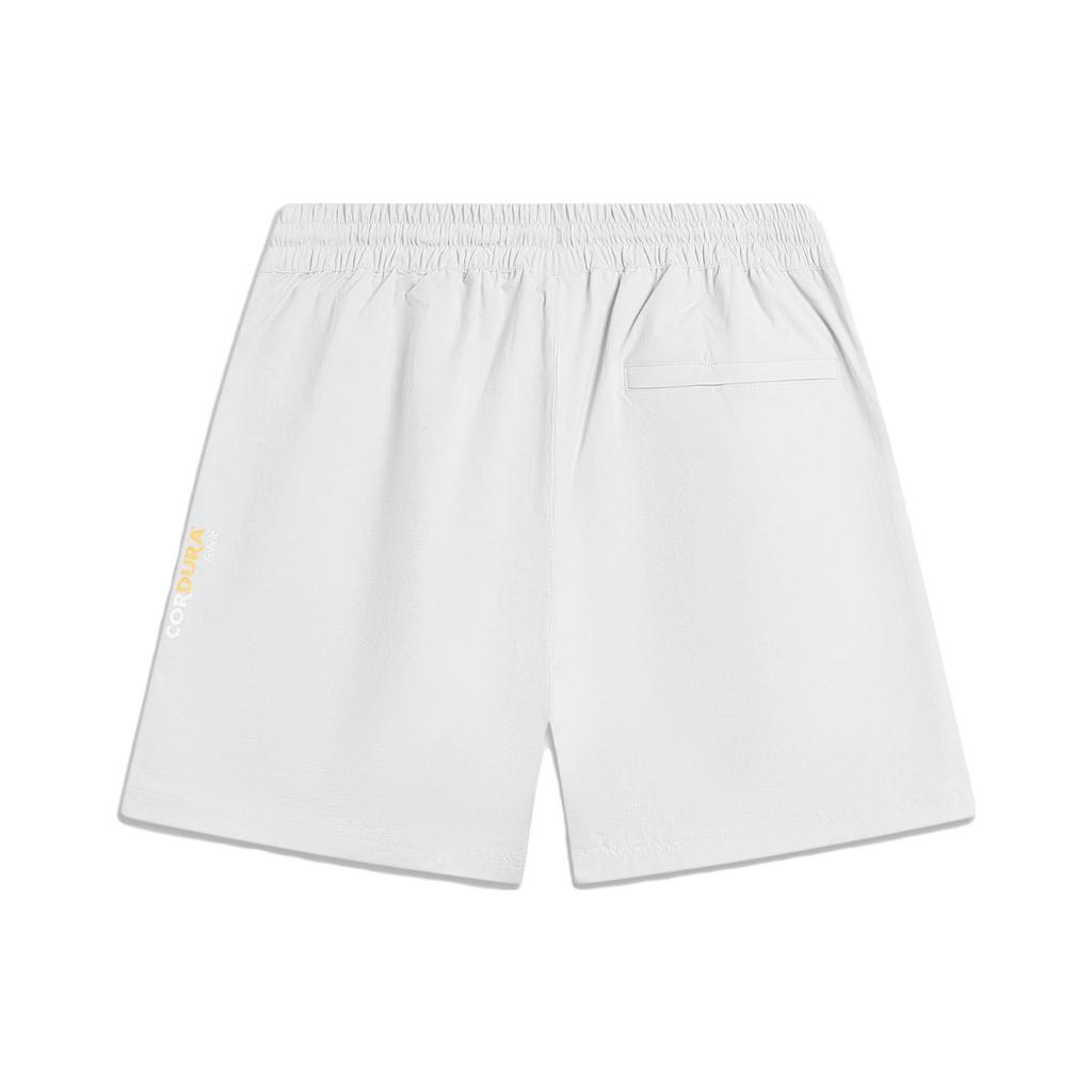 Li Ning X Cyril Collaboration Solid Color Loose Mid Waist Casual Shorts Men Shorts Stone-Gray AKST789-3
