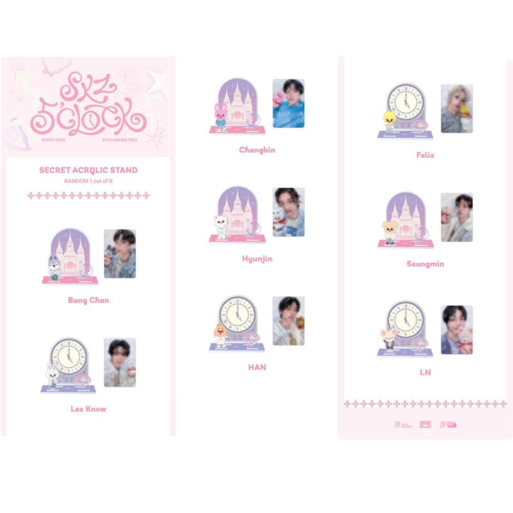 Stray Kids СЕКРЕТНАЯ АКРИЛОВАЯ ПОДСТАВКА - SKZ 5'CLOCK