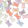 Прозрачные разноцветные акриловые бусины в форме бабочки для изготовления украшений своими руками