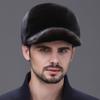 Mink Hat Men's Middle-aged and Elderly Mink Cap Winter Outdoor Warm Fur Cotton Hat Whole Mink Baseball Cap