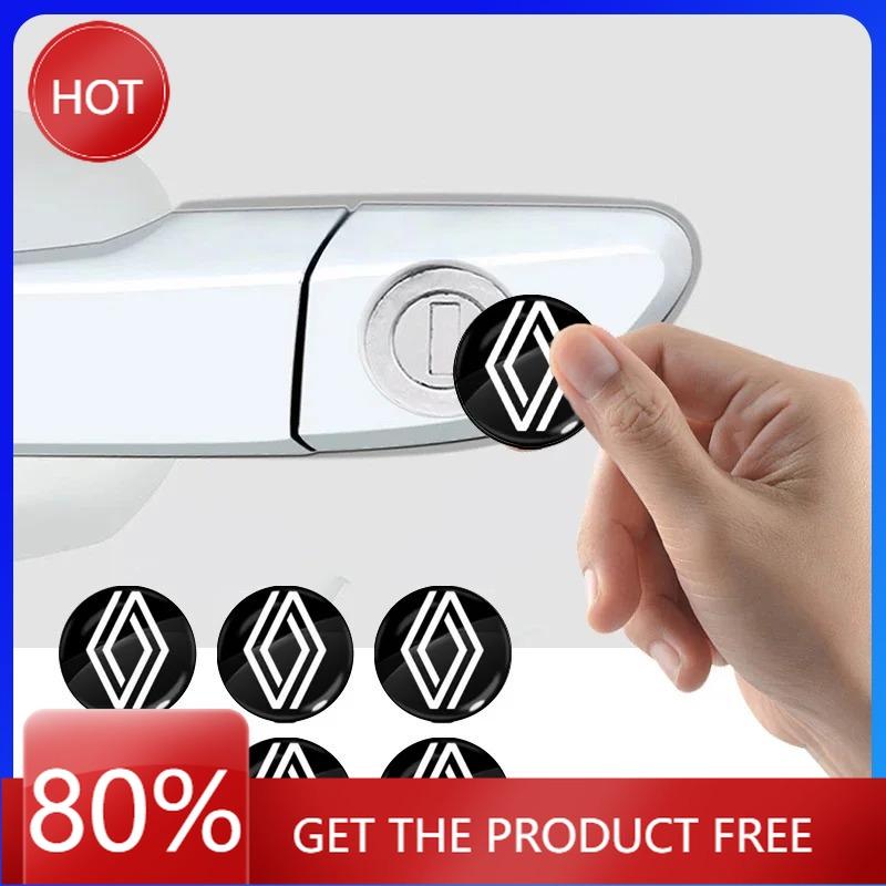 2026 Hot For Renault Hub Caps New Car Lock Keyhole Stickers Door Lock Protect Car Stickers For Renault koleos duster megane loga