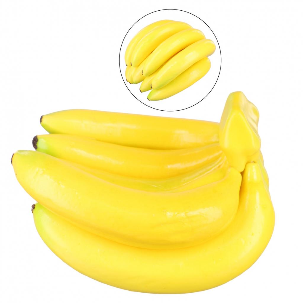 1 X Artificial Bunch Of Banana Fake Fruit Plastic,Decor Props DIY Craft Toy