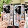 Cute Durable Phone Case For ZTE Blade A75 5G/Nubia Focus 5G/Calf 5G Cartoon Anti-knock Soft Case Ring Protective Lanyard