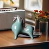 Ceramic Horse Figurine Tabletop Accent for Home And Office Display