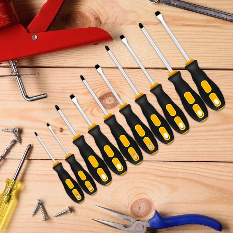 Профессиональный магнитный набор отверток Высокая твердость Многоцелевой инструмент для ремонта С эргономичной рукояткой Для сборки мебели