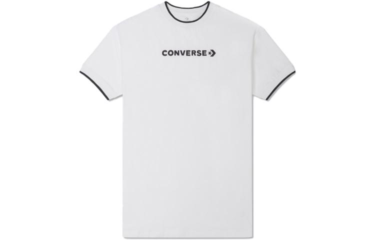 Converse Платье с коротким рукавом женское белое 10024783-A02