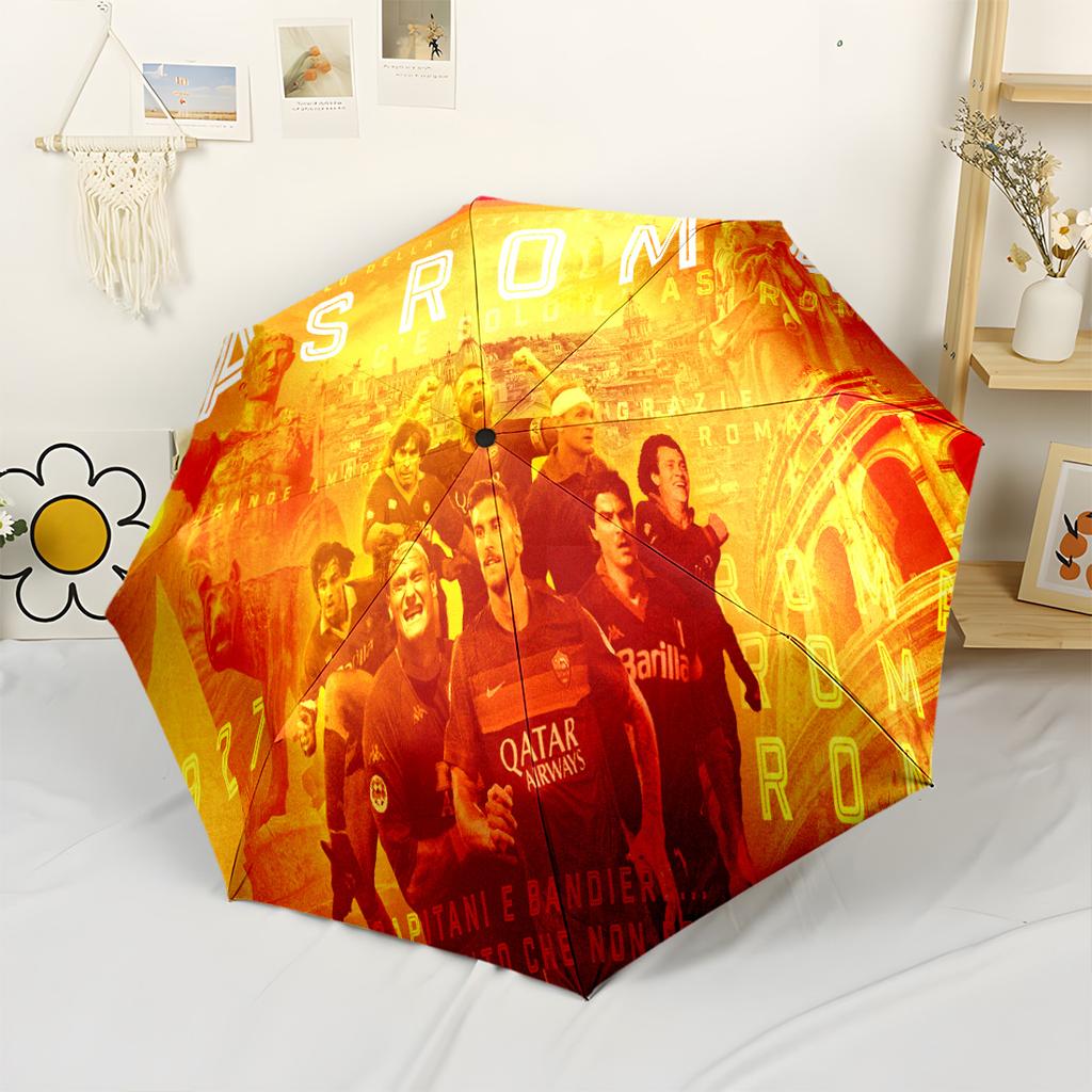 Golden Moment Soccer Automatic Umbrella Compact 8-Rib Design Durable Plastic & Iron for Women/Men Fashionable Accessory Perfect Gift for Women/Men