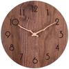 Matakoko315 Роскошные настенные часы Стильные интерьерные антикварные высококачественные настенные часы из натурального дерева Ореховое дерево Белый ясень Художественные настенные часы Легко смотреть Бесшумные