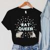 Футболки с крысами, женская одежда с изображением крысы, футболки со звездами в стиле Харадзюку, винтажные модные женские футболки с животными, повседневные женские футболки с крысой