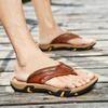 New Men's Casual Flip Flops Soft Cushion Arch Support Sandals Non-Slip Waterproof Outdoor Slippers for Walking Travel Beach 2025
