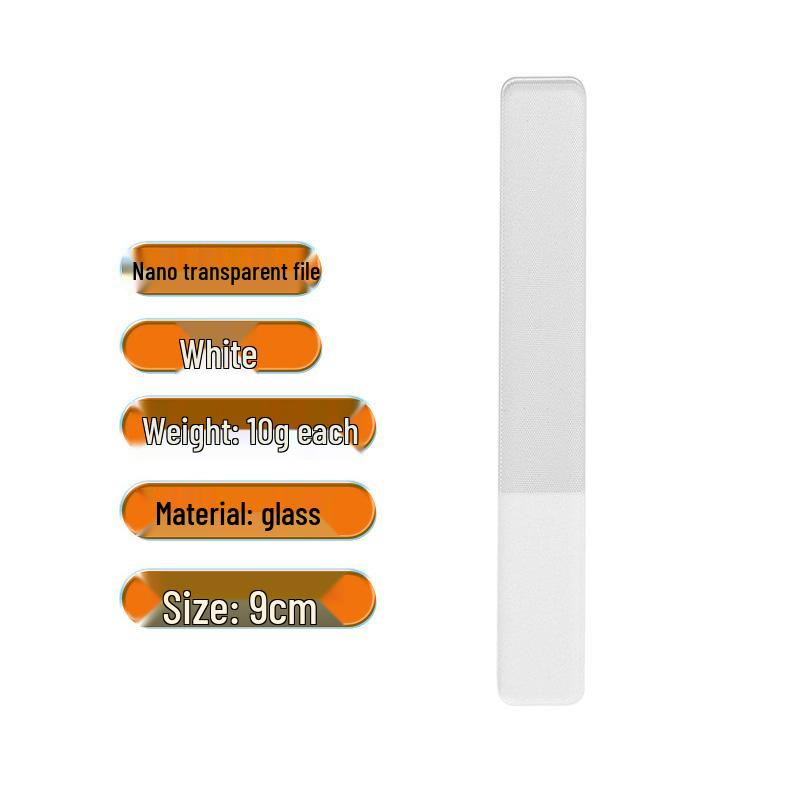 В наличии Стеклянная пилочка для ногтей - Инструмент для полировки, шлифовки и придания блеска для маникюра