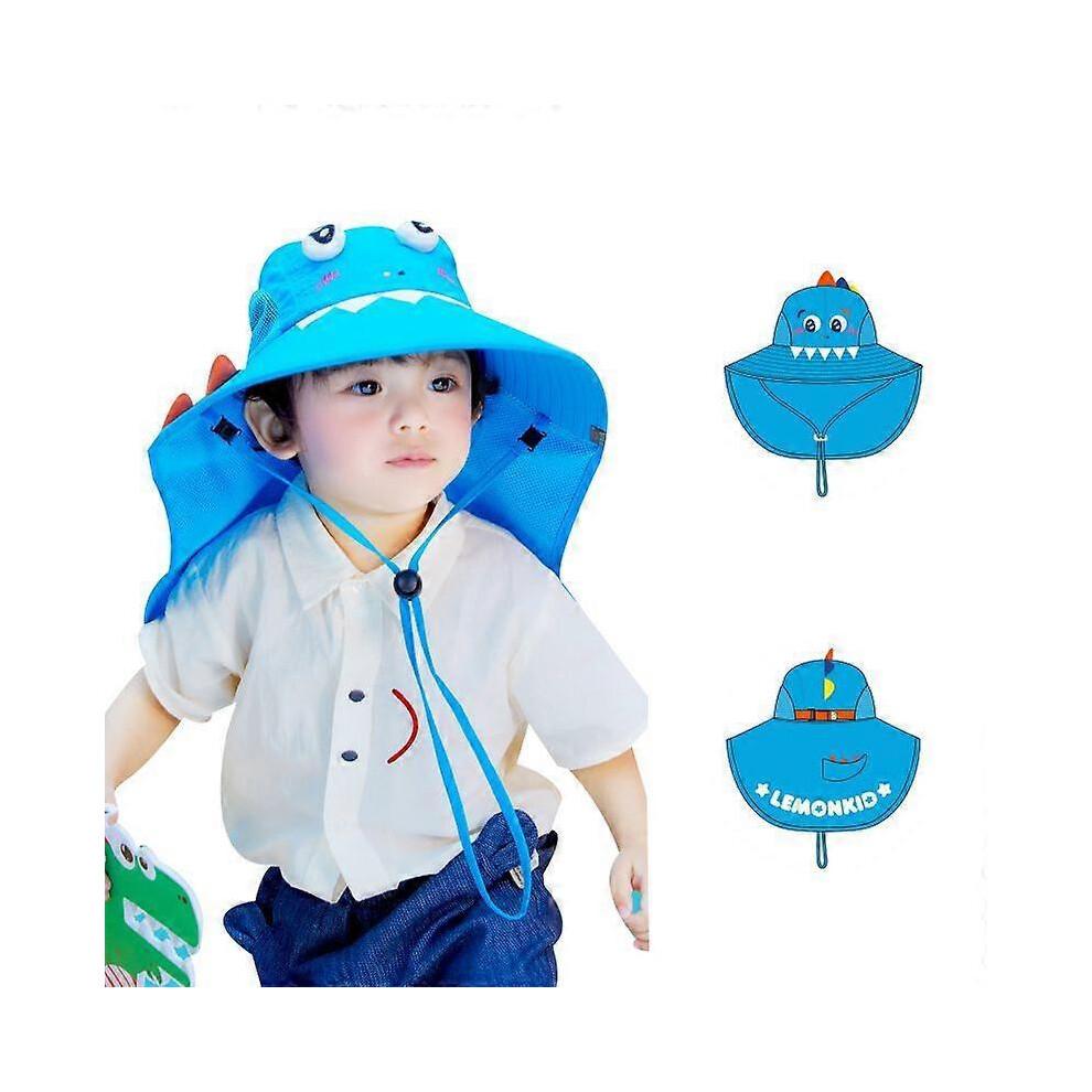 (54cm, dinosaur) UPF50+ Children's sun hat Summer fisherman's hat sun hat outdoor sun hat