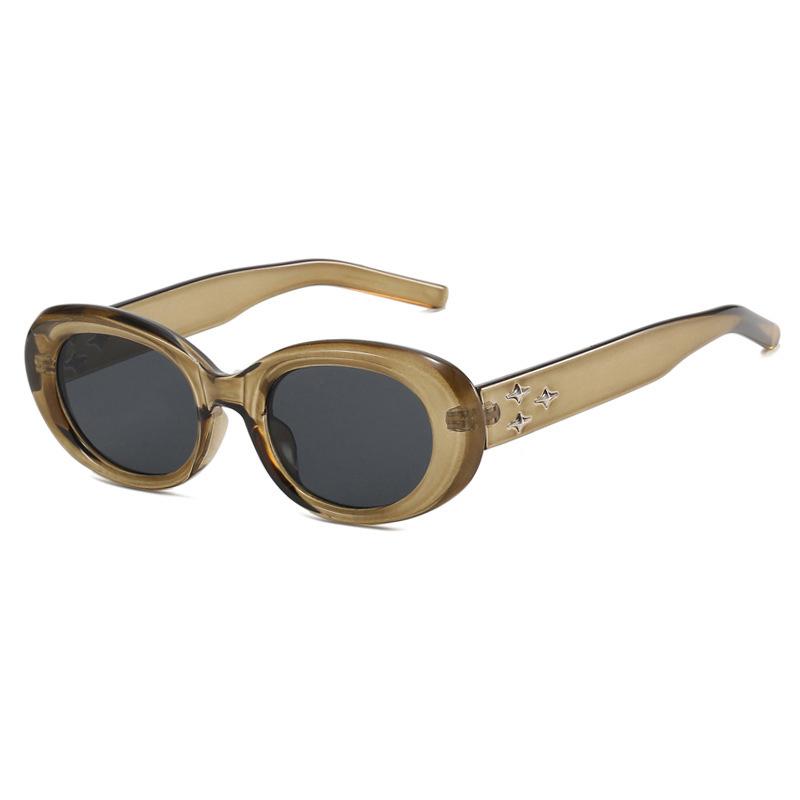 2026 New Korean Version of Cat Eyes Retro gm Sunglasses Women's Advanced Sense of Ins tide Net Red Vegan Anti-UV Sunglasses Men