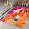 Cartoon Lady and the Tramp rug, suitable for bedroom, living room and other home décor, fluffy square rug, soft area rug, play