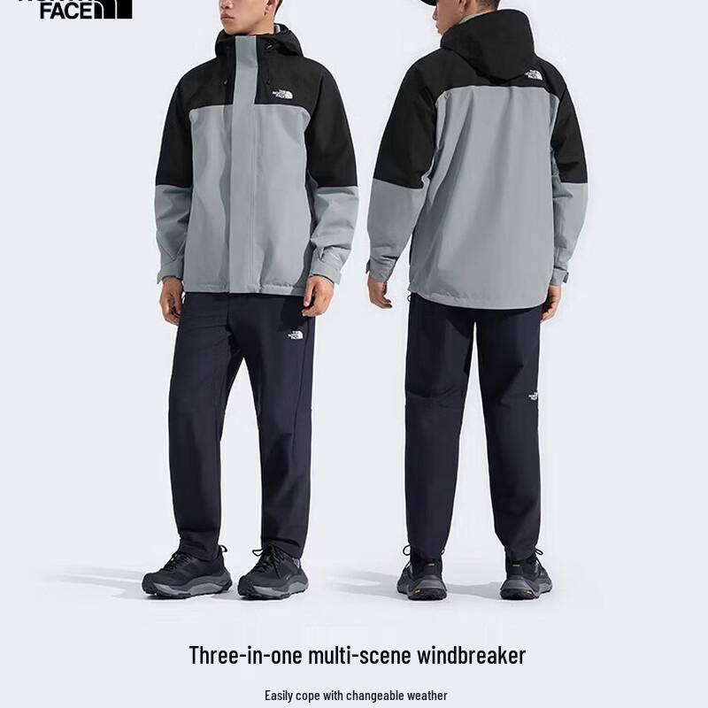 The North Face Мужская куртка 3-в-1 для активного отдыха с флисовой подкладкой