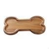 Wooden Serving Tray Candy Dish Bowl Bone Shape Appetizer Versatile Snack Plate for