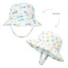 Sun Hat Cartoon Printing Sun Protection Toddler Bucket Hat Summer Reversible Fishing Cap